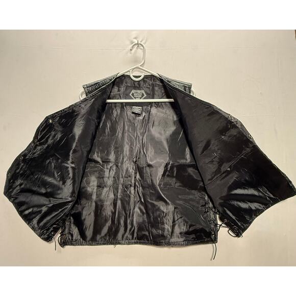 Diamond + Plate Buffalo Leather Biker Vest Medium M – Patched Motorcycle Club - Picture 6 of 10